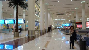 Flughafen Dubai Ankunftshalle